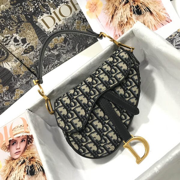 Dior MINI SADDLE BAG black - Image 2