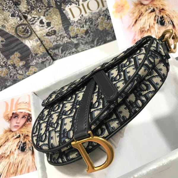 Dior MINI SADDLE BAG black - Image 4
