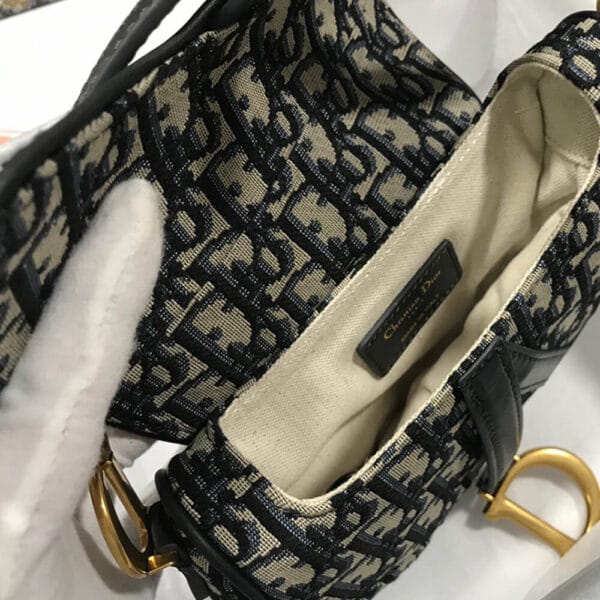 Dior MINI SADDLE BAG black - Image 8