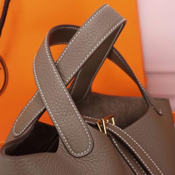 Hermes Picotin Lock 22 bag black - Image 6