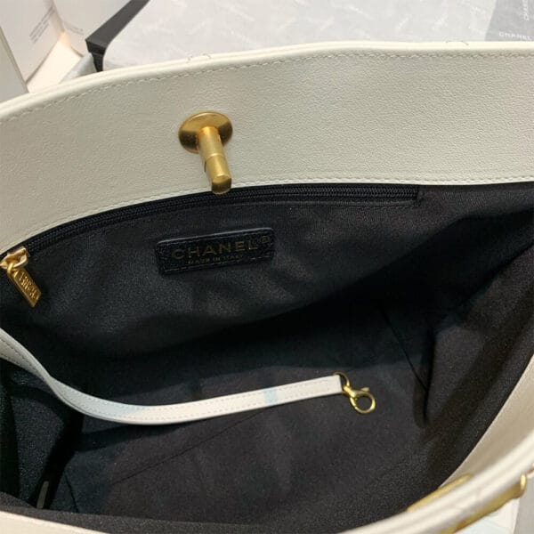 CHANEL Small Shopping Bag Beige - Image 7