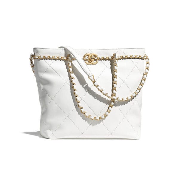 CHANEL Small Shopping Bag Beige
