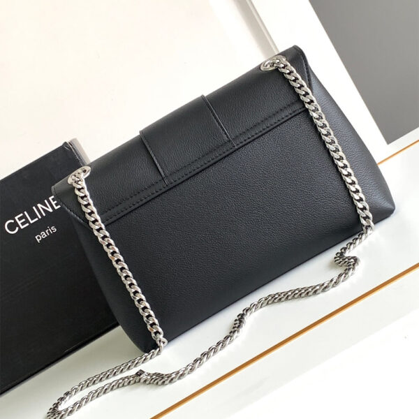 Medium CELINE VICTOIRE bag in soft calfskin black - Image 4