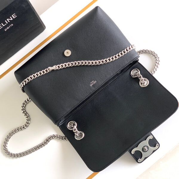 Medium CELINE VICTOIRE bag in soft calfskin black - Image 7