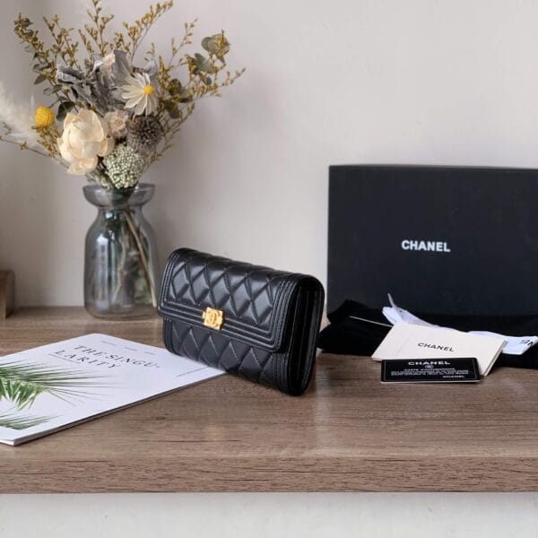 Chanel classic long wallet black - Image 3