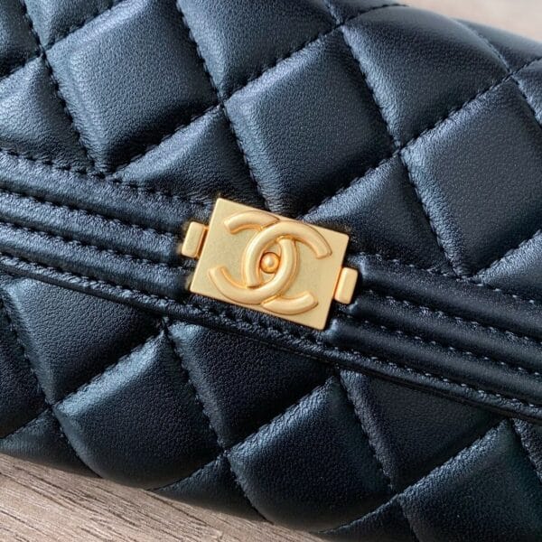 Chanel classic long wallet black - Image 6