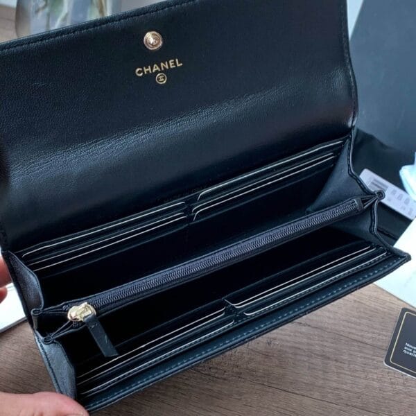 Chanel classic long wallet black - Image 8