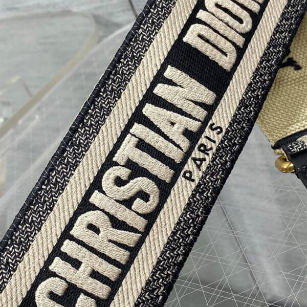 Dior Adjustable shoulder strap with loops black - Image 3