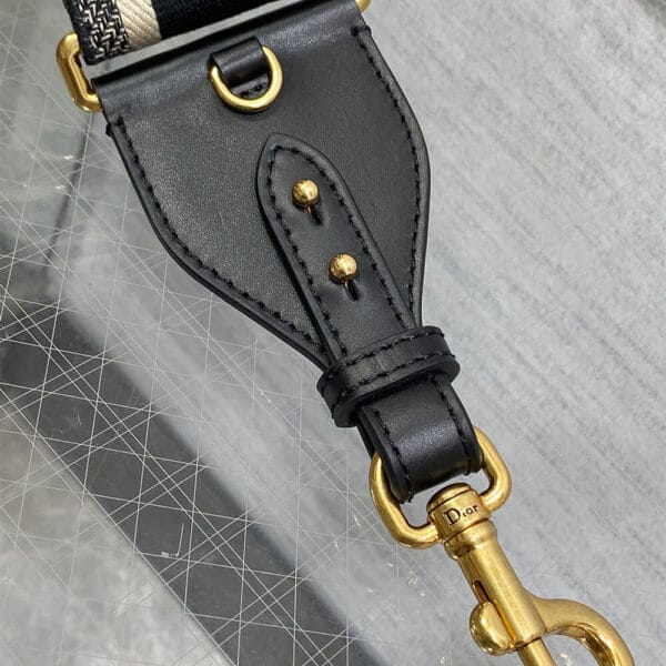 Dior Adjustable shoulder strap with loops black - Image 5