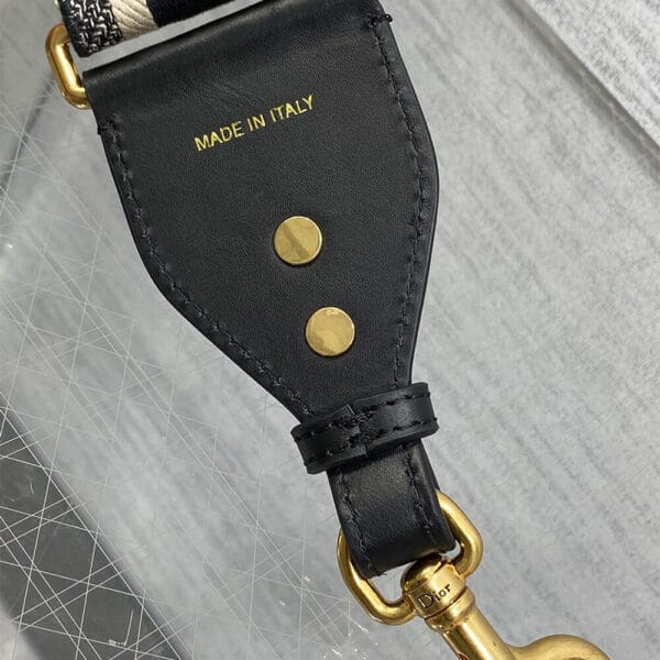 Dior Adjustable shoulder strap with loops black - Image 6
