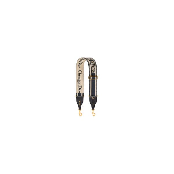Dior Adjustable shoulder strap with loops black