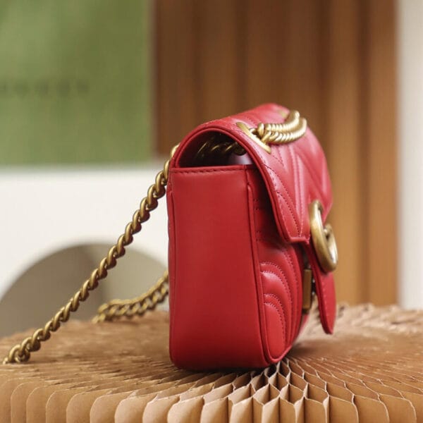 GG MARMONT MINI SHOULDER BAG Khaki - Image 3