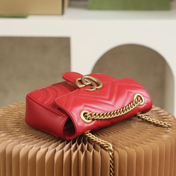 GG MARMONT MINI SHOULDER BAG Khaki - Image 5