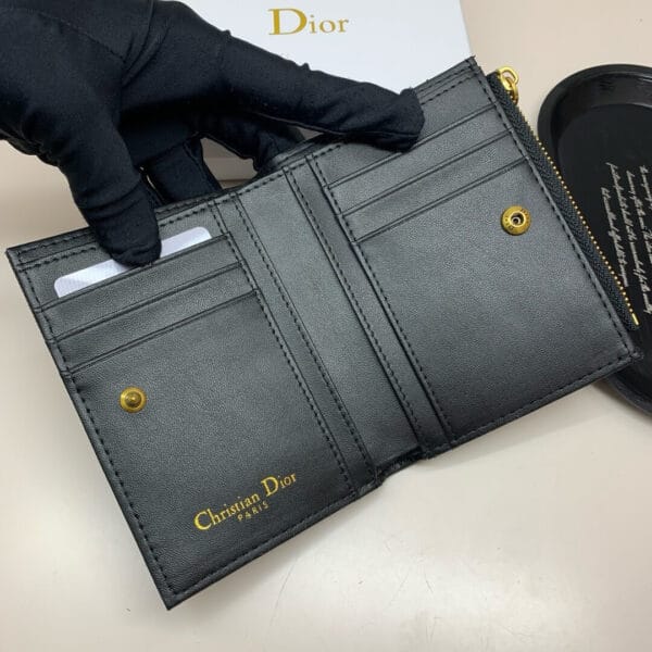 Dior 30 Montaigne Dahlia Wallet black - Image 7