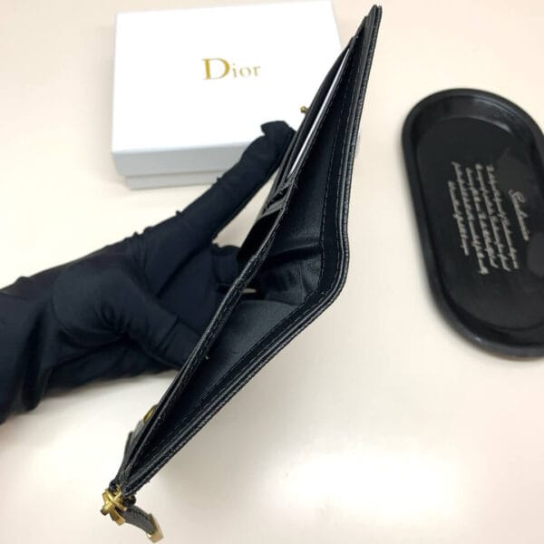 Dior 30 Montaigne Dahlia Wallet black - Image 8