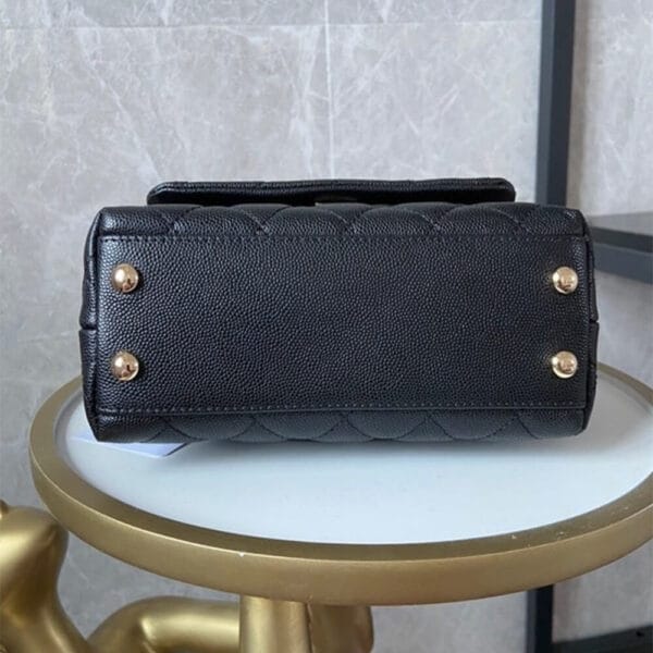 Chanel Coco handle flap shoulder bag Mini black - Image 5