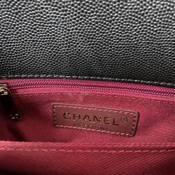 Chanel Coco handle flap shoulder bag Mini black - Image 7