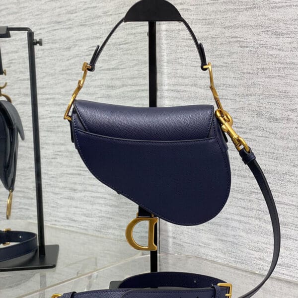 Dior Mini Saddle Bag with Strap black - Image 4