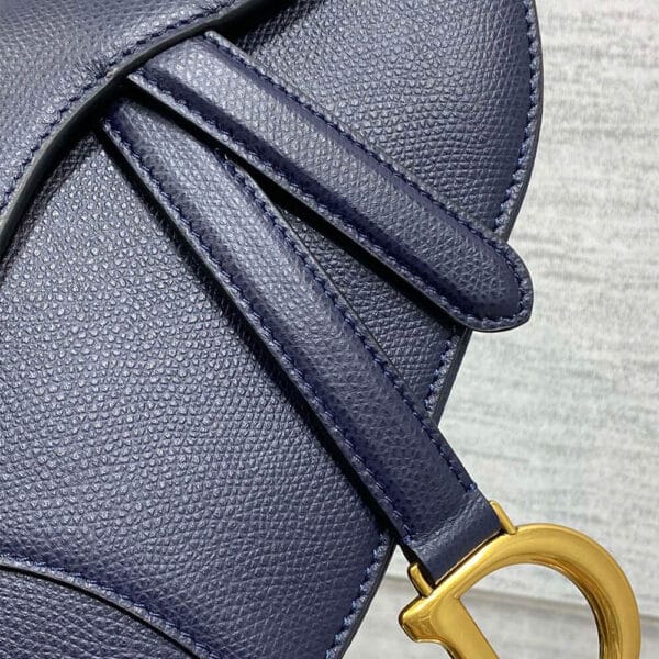 Dior Mini Saddle Bag with Strap black - Image 6