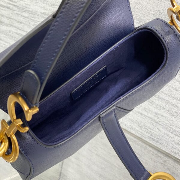 Dior Mini Saddle Bag with Strap black - Image 8
