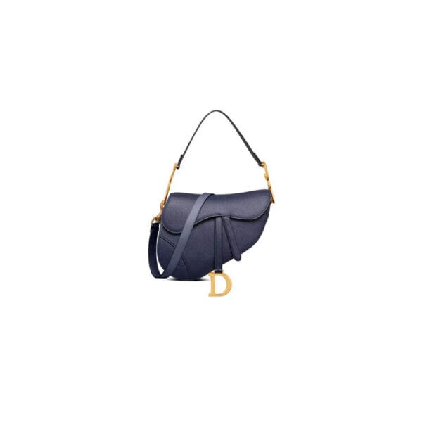 Dior Mini Saddle Bag with Strap black