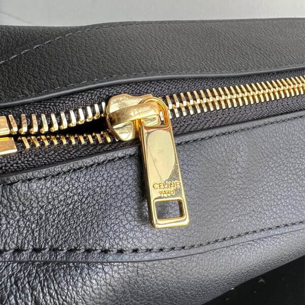 CELINE ROMY medium bag in soft calfskin black - Image 7