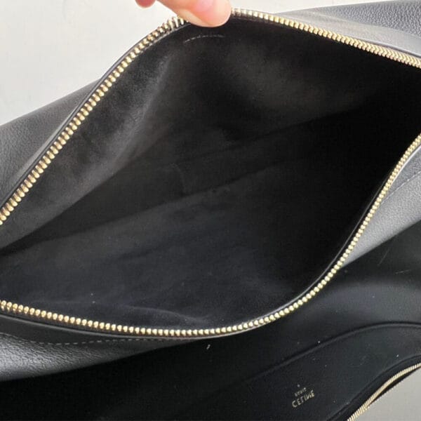 CELINE ROMY medium bag in soft calfskin black - Image 8