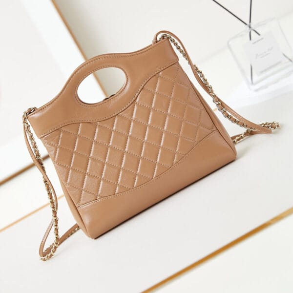 CHANEL 31 Mini Shopping Bag Lake Blue - Image 4