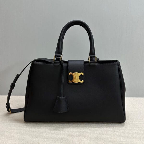 CELINE MEDIUM APPOLINE BAG IN SUPPLE CALFSKIN black - Image 2