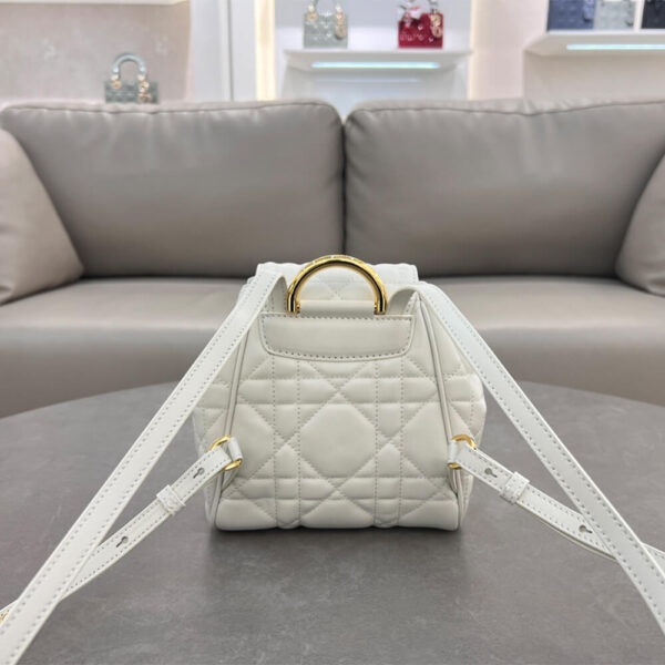 Small Dior Caro Backpack Beige - Image 3