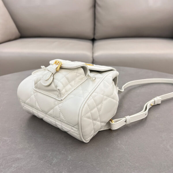 Small Dior Caro Backpack Beige - Image 4