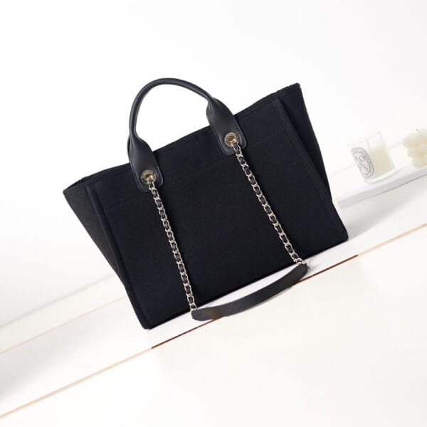 Chanel Small Tote Bag black - Image 4