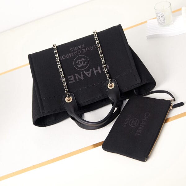 Chanel Small Tote Bag black - Image 7