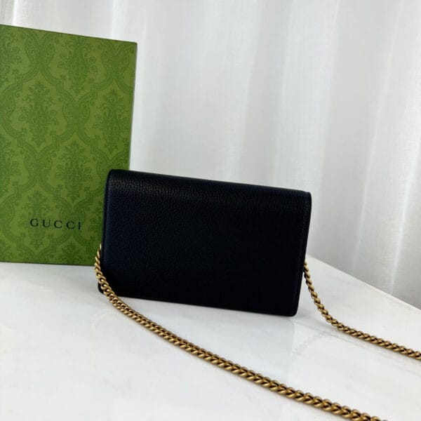 GG Marmont chain wallet black - Image 4