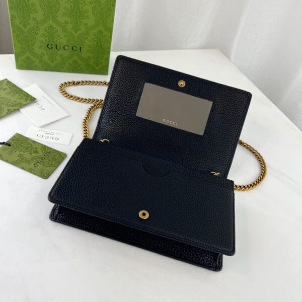 GG Marmont chain wallet black - Image 6