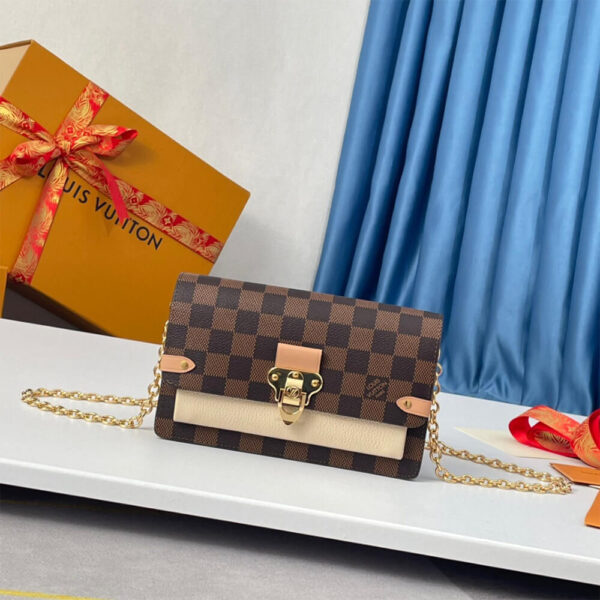 LV Vavin Chain Wallet Beige - Image 2