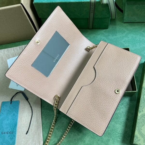 GG Marmont two-tone mini chain bag Beige - Image 6