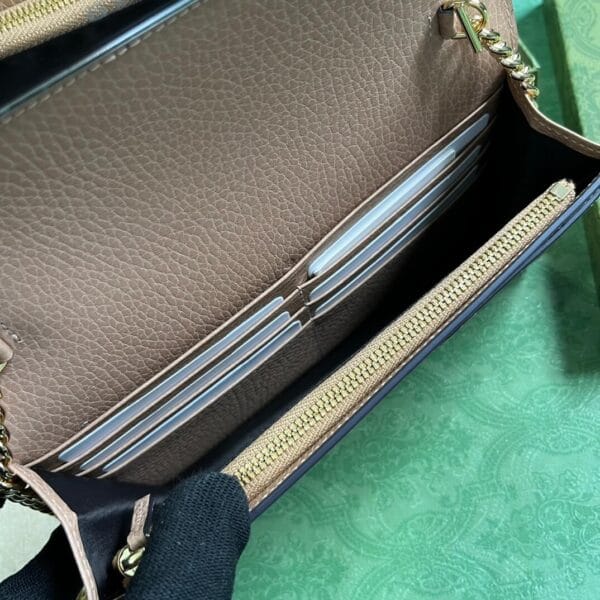 GG Marmont two-tone mini chain bag Beige - Image 8