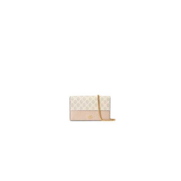 GG Marmont two-tone mini chain bag Beige