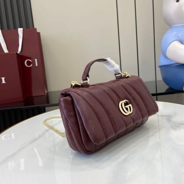 GG Milano mini top handle bag Red - Image 3