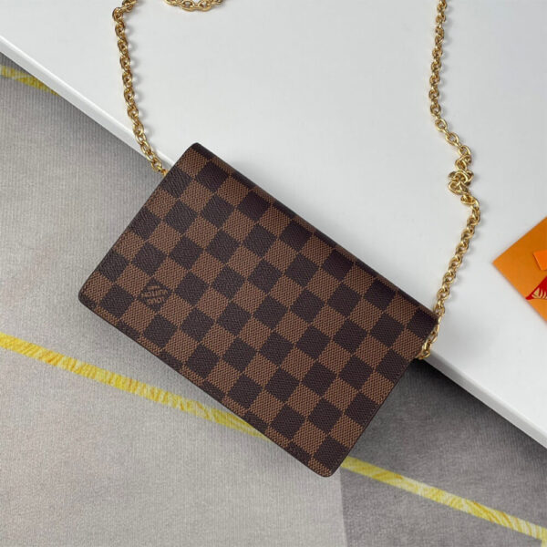 LV Vavin Chain Wallet black - Image 4