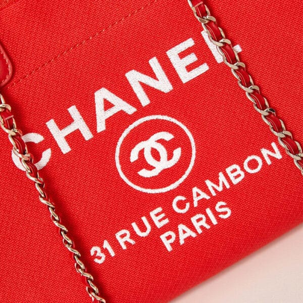 Chanel Small Tote Bag Khaki - Image 6