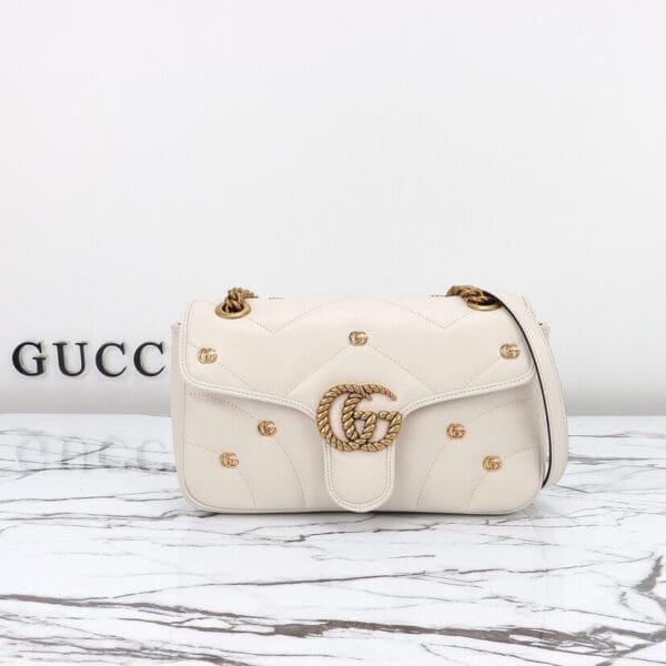 GG MARMONT small shoulder bag Beige - Image 2