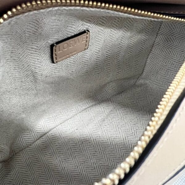 LOEWE Mini Puzzle bag in classic calfskin Beige - Image 8