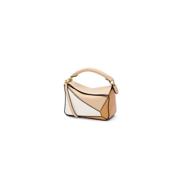 LOEWE Mini Puzzle bag in classic calfskin Beige