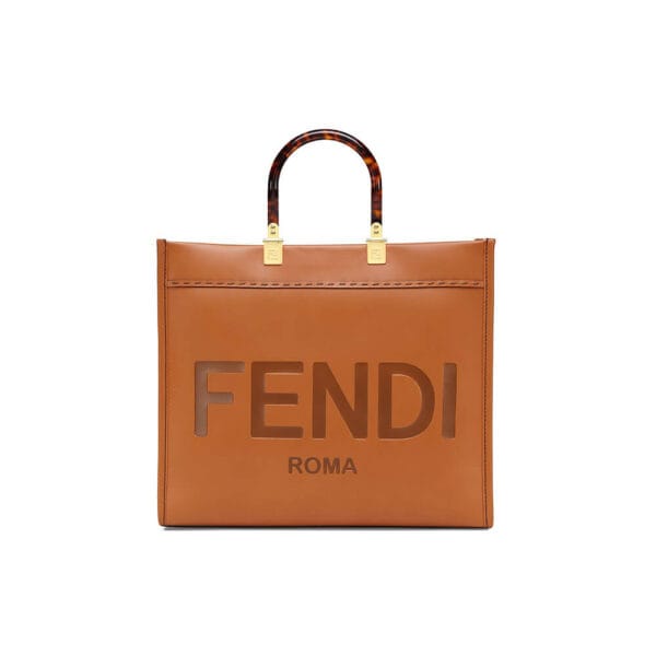 FENDI SUNSHINE Medium Tote Bag Khaki