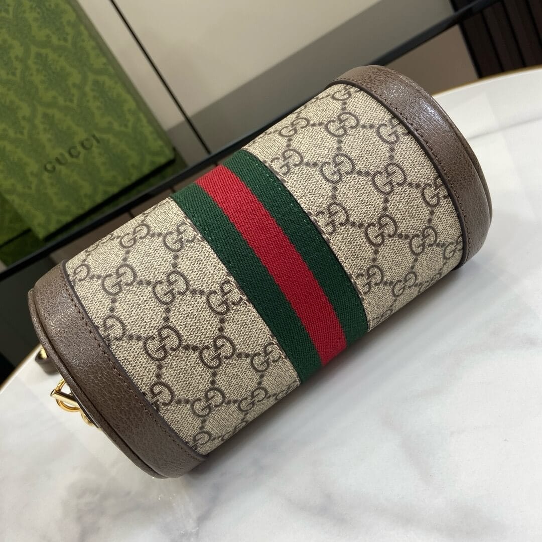 GG OPHIDIA MINI SHOULDER BAG Beige - Image 6