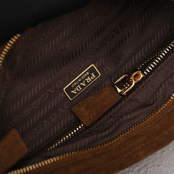 Prada Medium leather handbag(high-end grade) Khaki - Image 7