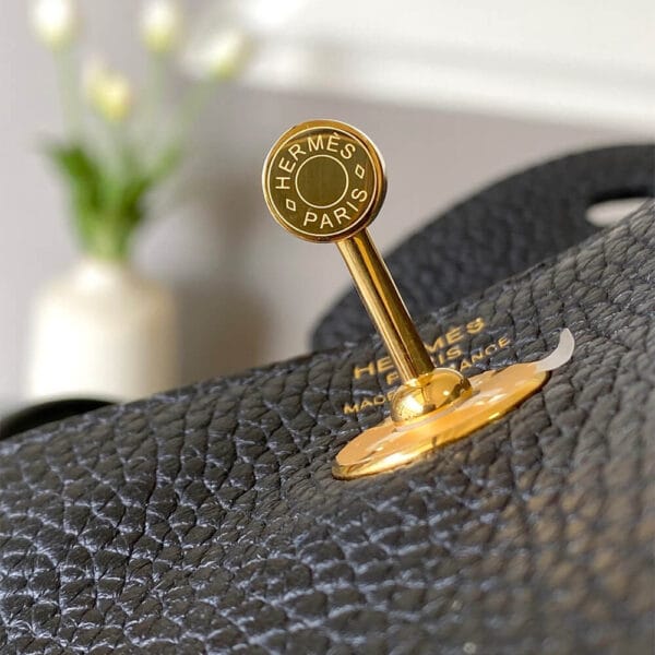 Hermes Lindy Mini Bag black - Image 6