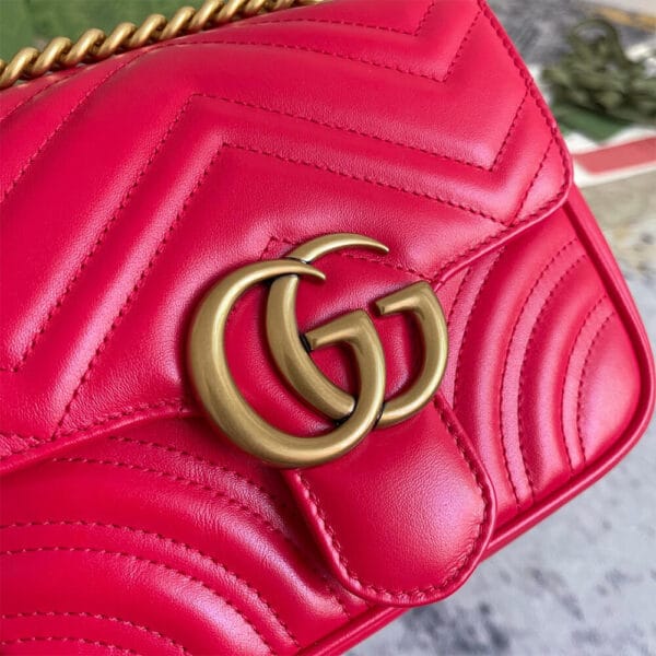 GG MARMONT mini shoulder bag Khaki - Image 8